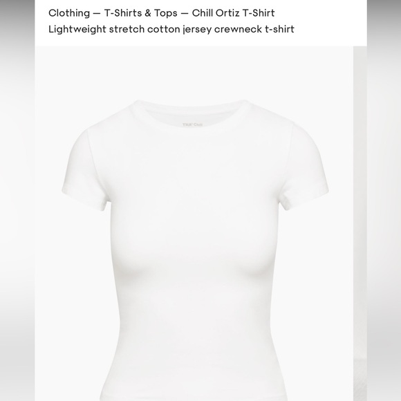 TNA lightweight stretch cotton jersey crewneck t-shirt, M - Picture 1 of 7